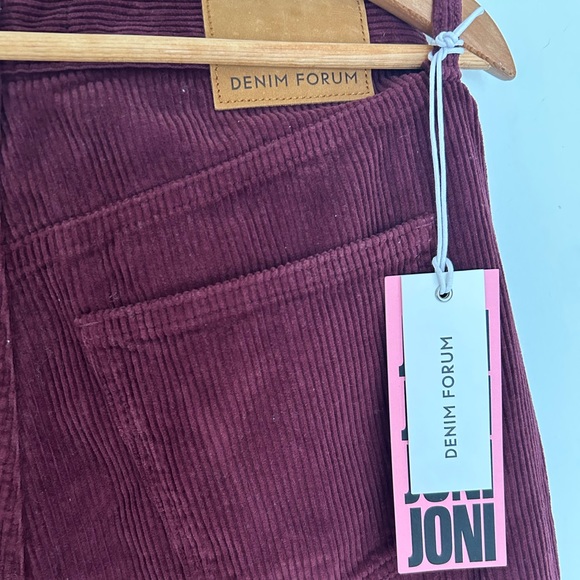 🍷 NWT ARITZIA 90s Joni High Rise Loose Corduroy Spiced Burgundy - Picture 10 of 10